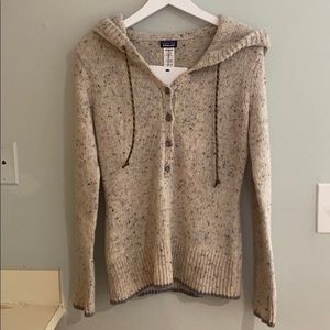 Patagonia Hooded Wool Sweater Size S